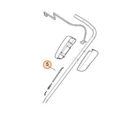 Cable de frein moteur pour tondeuse Viking MB 3.2 RT