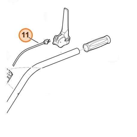 Câble de frein à moteur pour tondeuse Viking MB 6.1 RH