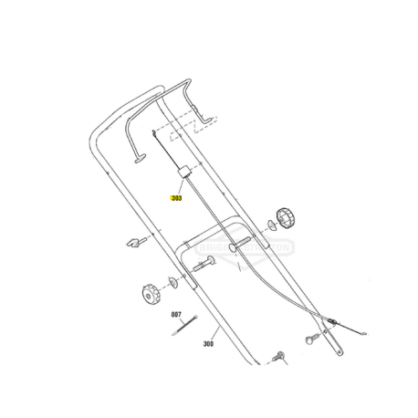 Cable arret moteur pour tondeuse Murray MXMX 625E à moteur 625 Series