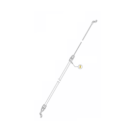 Cable arrêt moteur pour tondeuse Cub Cadet CC 53 MSPO