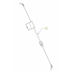 Cable frein moteur Cub Cadet CC 42 PO, LM 1 CP 46