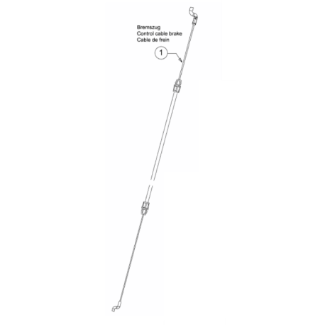 Cable sécurité homme mort pour Cub Cadet CC 46 SPHHW