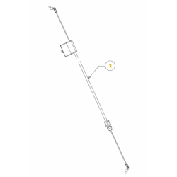 Cable arret moteur tondeuse MTD 42, 46, Smart 42 PO et Smart 46 PO