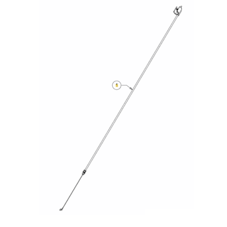 Cable frein moteur tondeuse MTD KG 46 MB, Optima 46 MB et Smart 46 MB