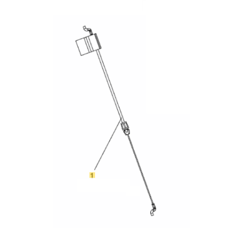 Cable frein moteur tondeuse MTD SPB 53 HW et SPBE 53 HW