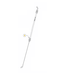 Cable frein moteur Cub Cadet CC 42 SPB, CC 46 SPB, CC 53 SPB