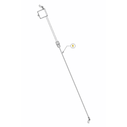 Cable de frein moteur tondeuse Cub Cadet CC 53 MO, SC 100