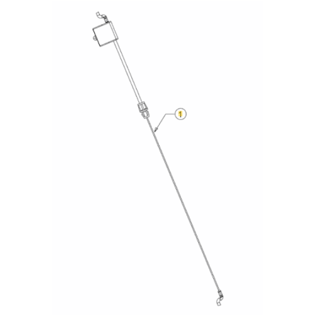 Cable de frein moteur tondeuse Cub Cadet CC 53 MO, SC 100