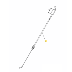 Cable frein moteur pour tondeuse MTD 21 Mower, Smart 53 MB, Smart 53 PB