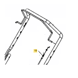Cable frein moteur tondeuse MTD 395 PO, 395 SPO, C 395 PO et P 395 année 2008