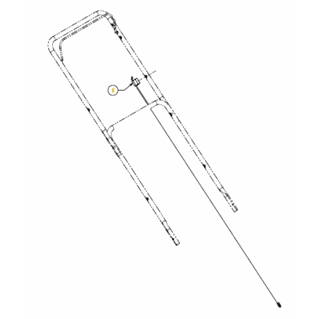 Cable frein moteur tondeuse Best Garden BG 48 PO et MTD 48 PO et 48 PO-HQ