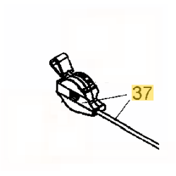 Cable de gaz pour tondeuse MTD 51 BO, 51 SD, 5135 BO, Mastercut B 51 O