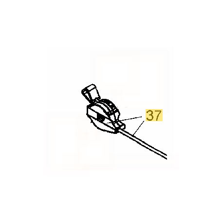 Cable de gaz pour tondeuse MTD 51 BO, 51 SD, 5135 BO, Mastercut B 51 O