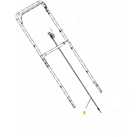 Cable d'accelerateur pour tondeuse MTD SP 53 GHWO