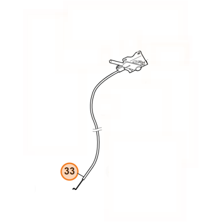 Cable de regime moteur pour tondeuse Viking MB 858.0
