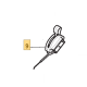 Cable de gaz tondeuse GGP EP414 TR à moteur Briggs & Stratton