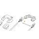 Cable de traction GGP NP534 TR et PAN504 TR boitier BiCiDi (guidon avec bac de rangement)