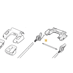 Cable de traction GGP NP534 TR et PAN504 TR boitier BiCiDi (guidon avec bac de rangement)