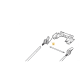 Cable traction GGP NP534 TR, PAN504 TR boitier France reducteur guidon avec bac de rangement