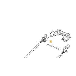 Cable traction GGP NP534 TR, PAN504 TR boitier France reducteur guidon avec bac de rangement