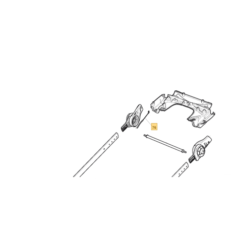 Cable traction GGP NP534 TR, PAN504 TR boitier France reducteur guidon avec bac de rangement