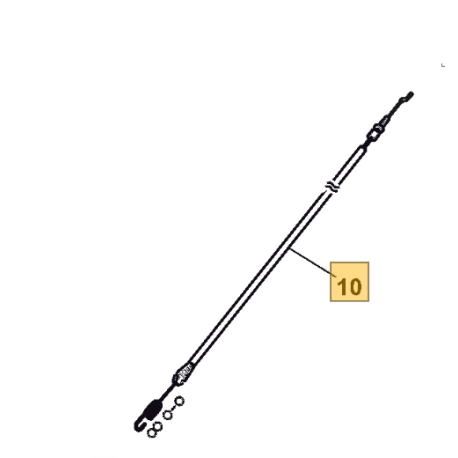 Cable de traction tondeuse GGP DML504 TR 4S, DML504 TRE, DML504 WTR (E) (4S)