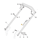Cable de frein moteur GGP 181030135/0 pour moteur WBE170