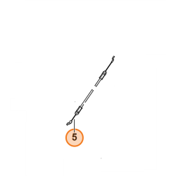 Cable arrêt moteur tondeuse Stihl RM 650 VE