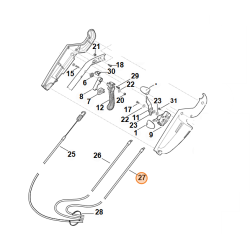 Cable sécurité moteur (frein moteur) pour Viking MB 545.0 VS