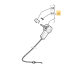Cable de vitesse pour tondeuse GGP TU504 TR 4S - 4 vitesses