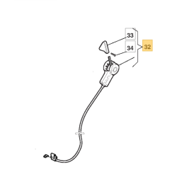 Cable de vitesse tondeuse GGP MCS504 TR 4S et MC534 TR 4S
