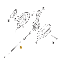 Cable de vitesse pour tondeuse GGP NTL484 WTR 4S et NTL484 TR 4S
