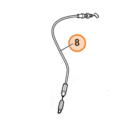 Cable embrayage de lame Viking MB 858.0 (partie haute)