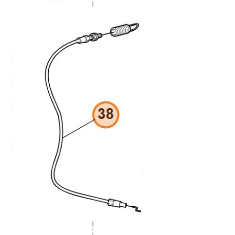 Cable de coupe pour Viking MB 858.0 (partie basse)