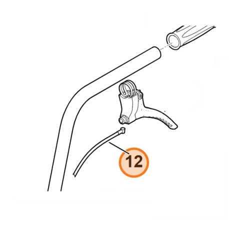 Cable embrayage lame Viking MB 6.1 RH, MB 6.1 RV, MB 6.2 RH