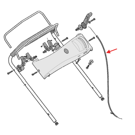 Cable de gaz pour tondeuse à gazon Marina GT 56 S VV