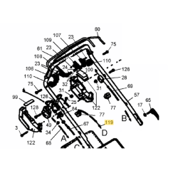 Cable vitesse pour tondeuse Cub Cadet CC 5365 PRO