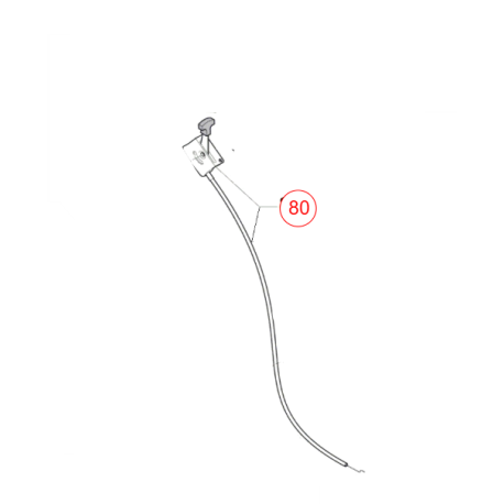 Cable accelerateur pour Spartan 46 SB, 52 SB (moteur Briggs Stratton)