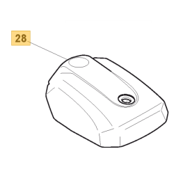 Couvercle de filtre a air tronçonneuse  Alpina