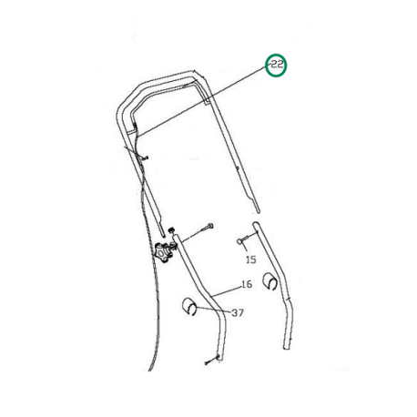 Cable de frein à moteur pour tondeuse à gazon Greatland TO 450B 40 P