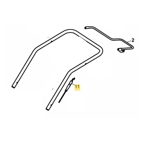 Cable arret moteur tondeuse Yard Man YM 6016 SPB et YM 6018 SPB