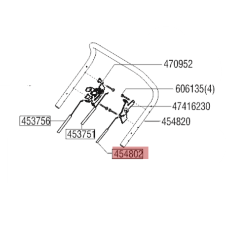 Cable arret moteur Alko Highline 533 VS Alu Briggs 675 EX Series