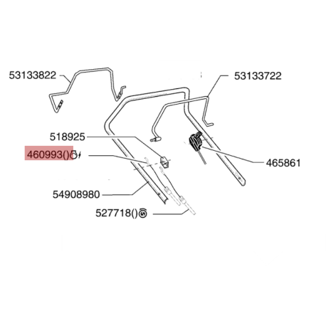Cable frein moteur tondeuse Alko Classic moteur 160 FLA, Valgarden Six