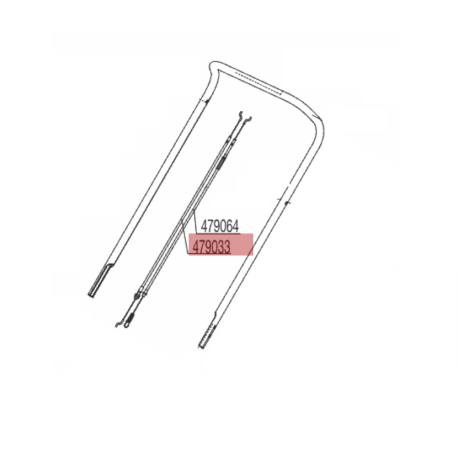 Cable arret tondeuse Alko 5.13 BR-X, 5.14 SP-S, Classic 5.14 SP-S