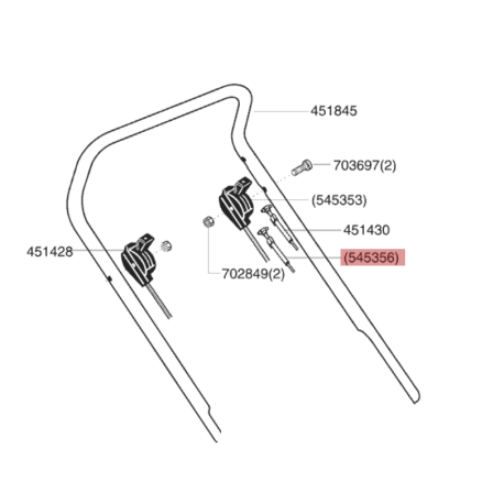 Cable arret moteur tondeuse Alko 4200 BW (année 2006)