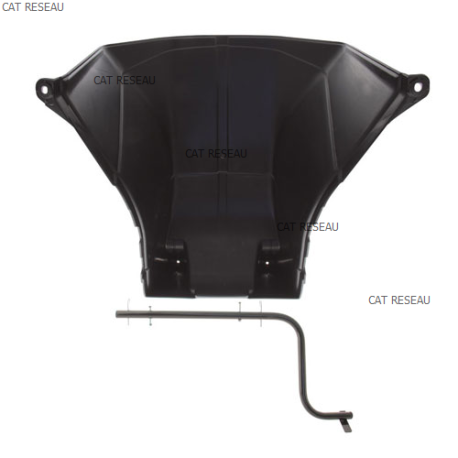 Déflecteur arrière pour autoportée GGP Stiga Alpina  de coupe 84 cm et 98 cm