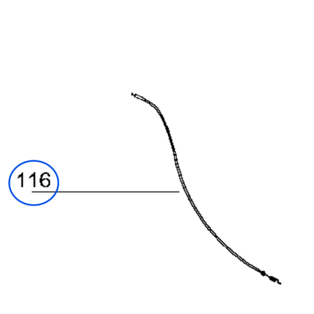 Cable traction tondeuse Mc Culloch M46-135 CMDWA, M46-450, M46-550, M46-625 et M51-160