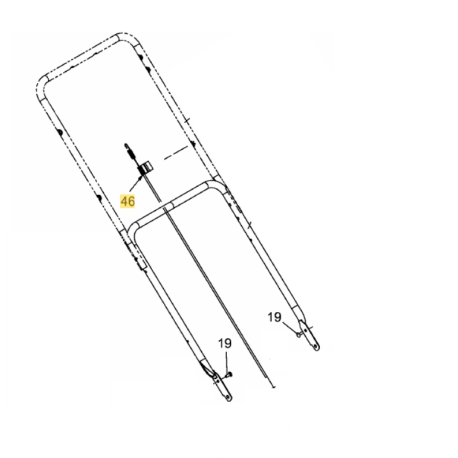 Cable de traction tondeuse MTD SP 53 GHW, SP 53 GHWK, SP 53 HWO, SP 53 O
