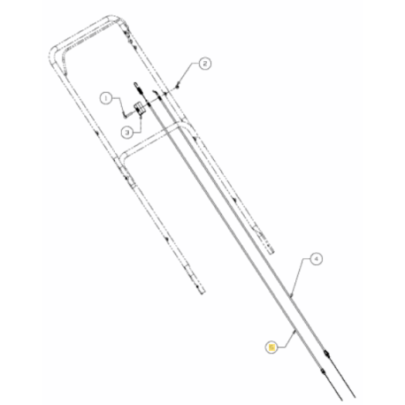 Cable traction tondeuse MTD SP 56 SD