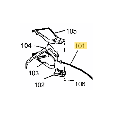 Cable traction tondeuse MTD 46 SPK-60